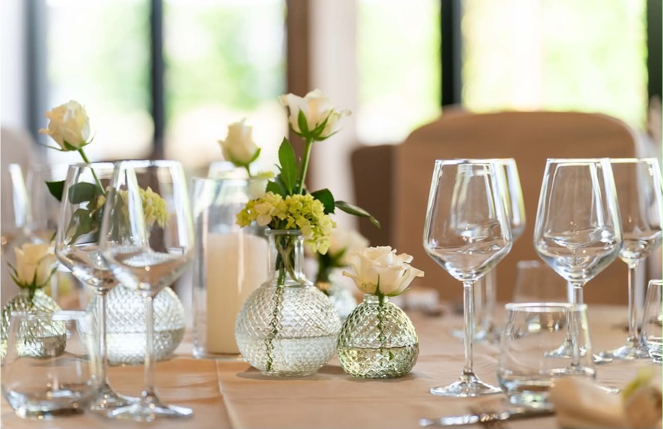 Table de mariage dressée